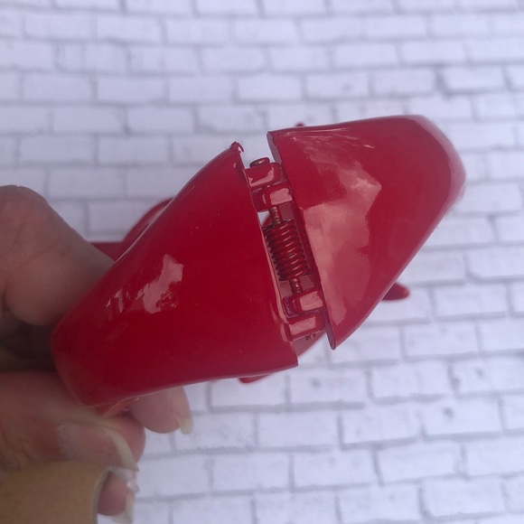 Dolphins red ocean hinged bracelet glossy beach - Picture 5 of 7